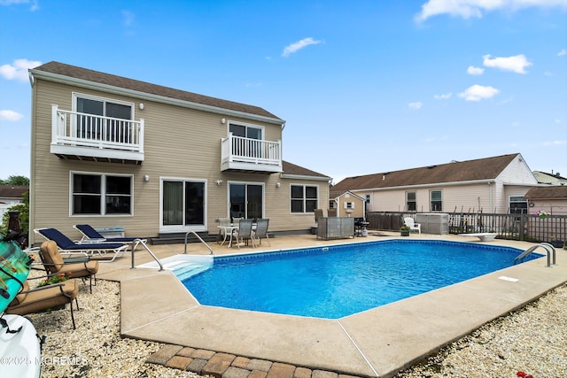 54 Storm Jib Ct, Bayville, NJ 08721 - view of swimming pool with a fenced backyard, a patio, and outdoor dining space
