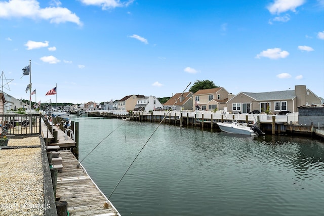 54 Storm Jib Ct, Bayville, NJ 08721 - dock area with a residential view and a water view