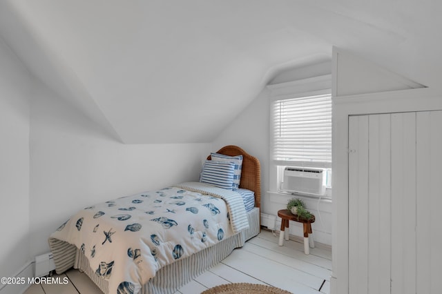 340 Main Ave, Bay Head, NJ 08742 - bedroom with lofted ceiling and cooling unit