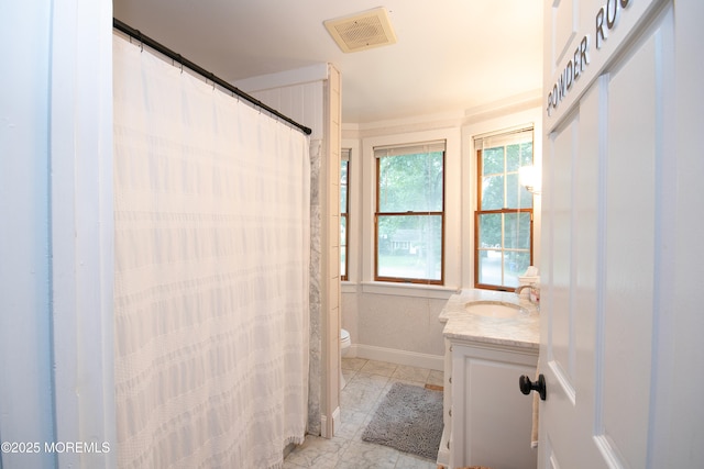 74 Squankum Rd, Tinton Falls, NJ 07724 - bathroom featuring vanity and a shower with shower curtain
