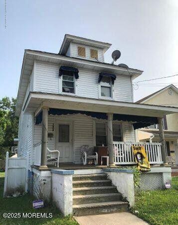 1604 Bangs Ave, Asbury Park, NJ 07712 - american foursquare style home with covered porch
