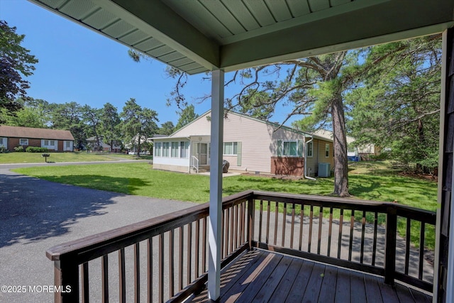 9 Deerfield Dr Unit D, Whiting, NJ 08759 - wooden terrace featuring a yard