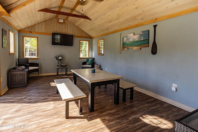 28 Stonehenge Ct, Jackson, NJ 08527 - home office with wooden ceiling, wood finished floors, and ceiling fan