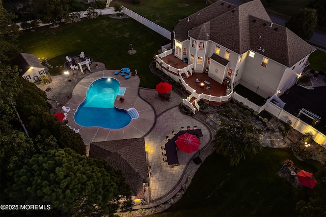 28 Stonehenge Ct, Jackson, NJ 08527 - aerial view of property and surrounding area with a pool area