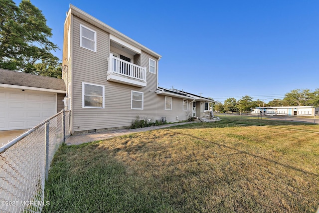 302 Kadlubeck Way, Little Egg Harbor, NJ 08087 - rear view of property with a garage and a balcony