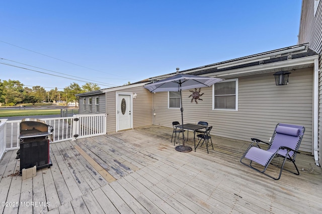 302 Kadlubeck Way, Little Egg Harbor, NJ 08087 - deck featuring area for grilling and outdoor dining space