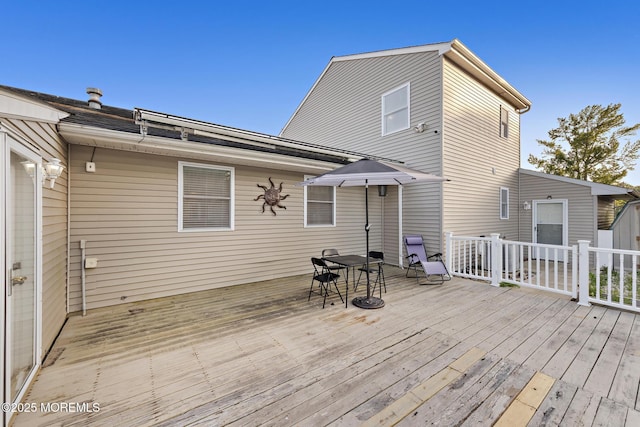 302 Kadlubeck Way, Little Egg Harbor, NJ 08087 - deck with outdoor dining area