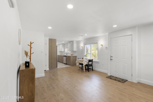 1822 Deerhead Lake Dr, Forked River, NJ 08731 - foyer entrance with recessed lighting and light wood-type flooring