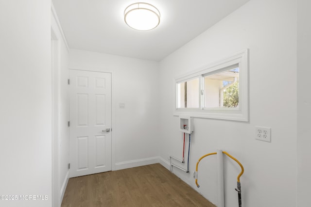 1822 Deerhead Lake Dr, Forked River, NJ 08731 - laundry room featuring wood finished floors and washer hookup