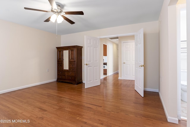 16 Saint Paul Pl, Manchester, NJ 08759 - empty room with a ceiling fan and light wood-style floors