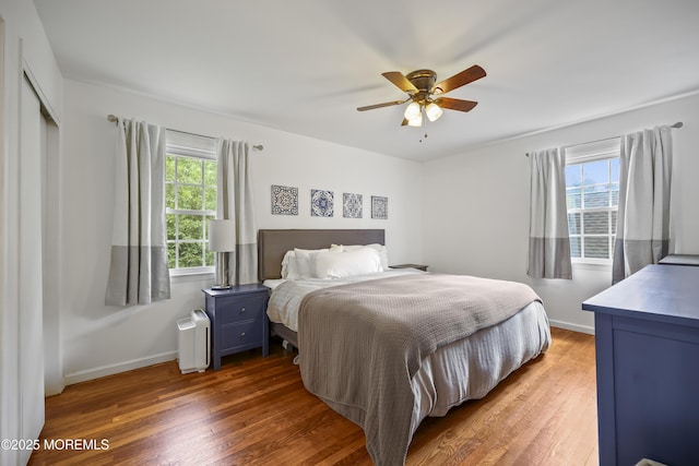 45 Normandy Ct, Middletown, NJ 07748 - bedroom featuring wood finished floors, ceiling fan, and a closet