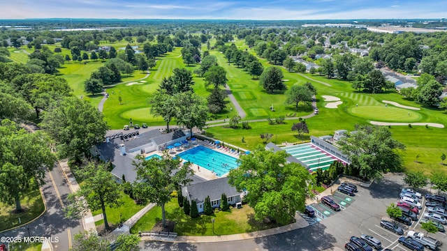 377 Old Nassau Rd Unit 377B, Monroe, NJ 08831 - drone / aerial view of a local golf course and a pool area