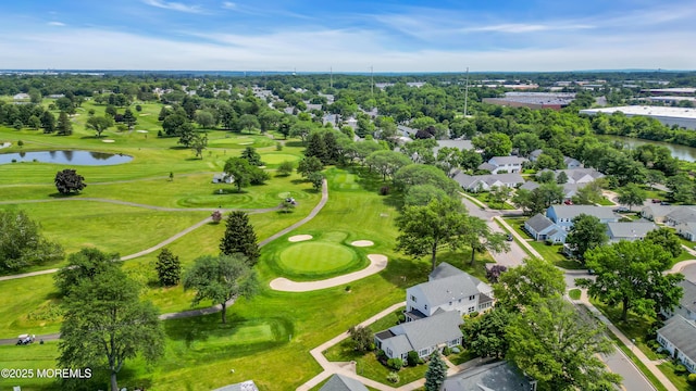 377 Old Nassau Rd Unit 377B, Monroe, NJ 08831 - aerial perspective of suburban area featuring a golf course and a nearby body of water