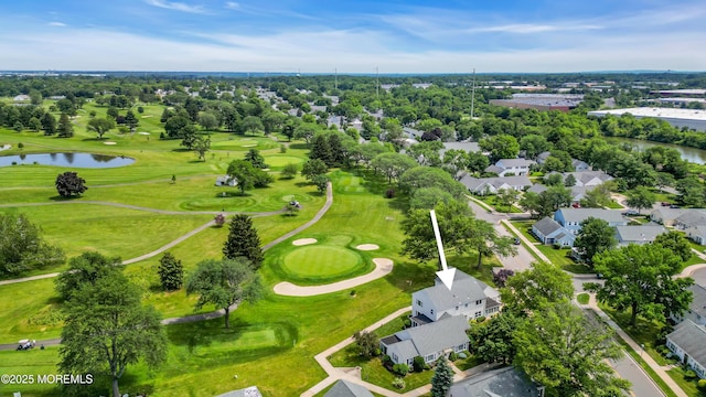 377 Old Nassau Rd Unit 377B, Monroe, NJ 08831 - aerial view of residential area with a golf course and a large body of water