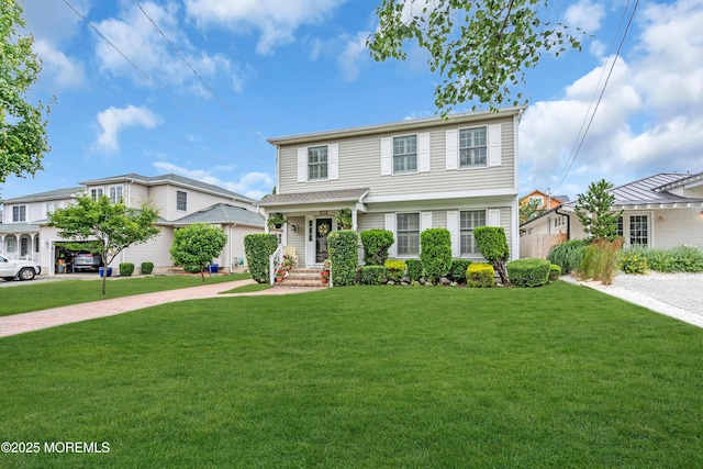217 Howe St, Point Pleasant, NJ 08742 - view of front of home featuring a front lawn