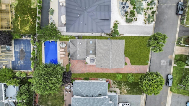 217 Howe St, Point Pleasant, NJ 08742 - aerial view of a pool area