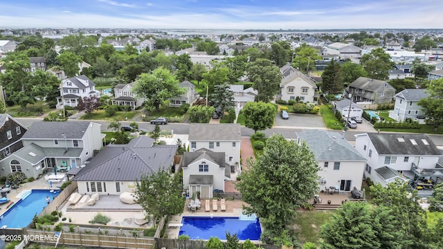 217 Howe St, Point Pleasant, NJ 08742 - aerial view of residential area with a pool area