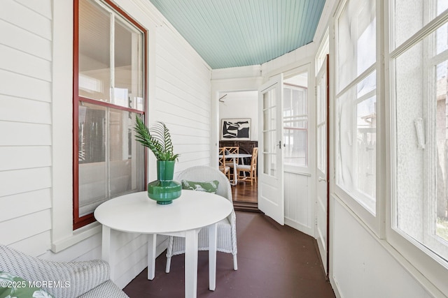 132 Cookman Ave, Ocean Grove, NJ 07756 - sunroom / solarium featuring wooden walls