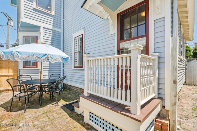 132 Cookman Ave, Ocean Grove, NJ 07756 - wooden terrace featuring outdoor dining area