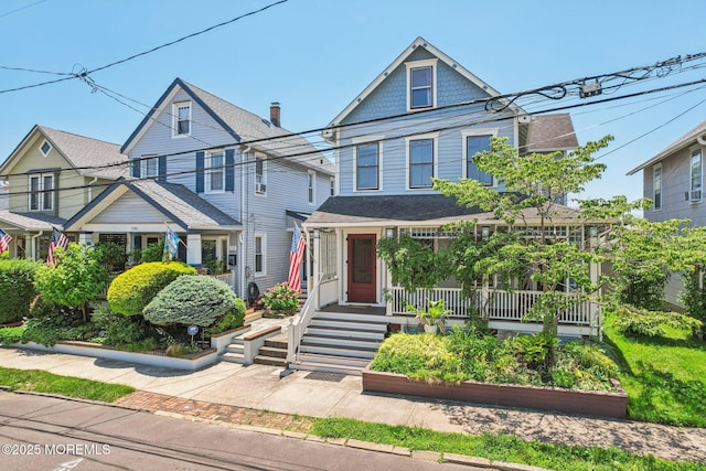 132 Cookman Ave, Ocean Grove, NJ 07756 - view of front of home featuring a porch