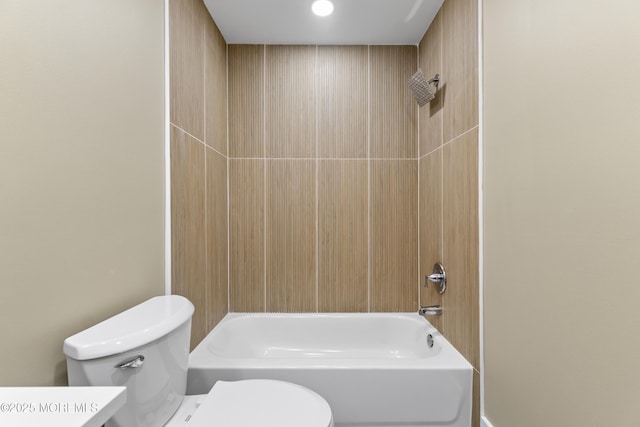 13 Stuart Dr Unit 5, Freehold, NJ 07728 - bathroom featuring toilet and shower / washtub combination