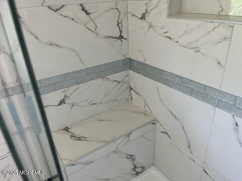 482C Thornbury Ct, Lakewood, NJ 08701 - bathroom view of a marble finish shower and a tub to relax in