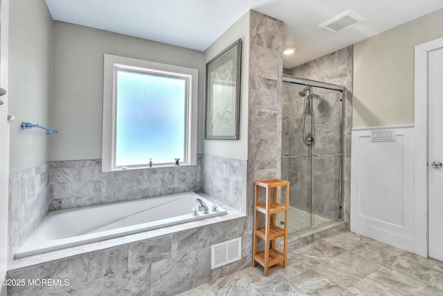 27 Skyline Dr, Hazlet, NJ 07730 - bathroom with a bath and a shower stall