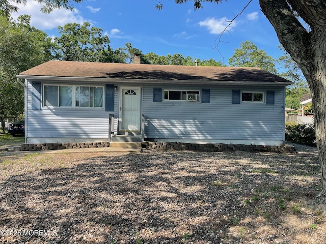 67 Burnt Tavern Rd, Brick, NJ 08724 - view of front of property with entry steps and a chimney