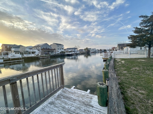 58 W Anchor Dr, Little Egg Harbor, NJ 08087 - dock area with a water view and a residential view