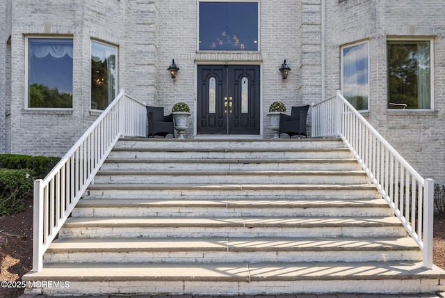 320 Sinclair Ct, Morganville, NJ 07751 - entrance to property with brick siding