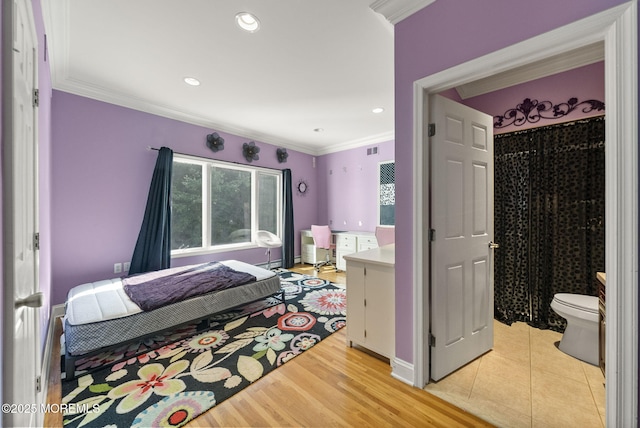 320 Sinclair Ct, Morganville, NJ 07751 - bedroom with crown molding and recessed lighting