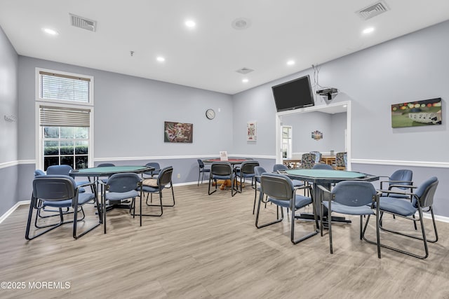 18 Stewart Ct, Jackson, NJ 08527 - dining space featuring light wood finished floors and recessed lighting