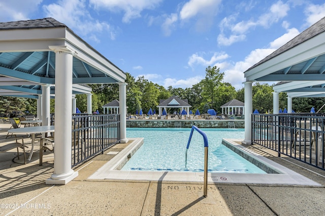 18 Stewart Ct, Jackson, NJ 08527 - community pool featuring a gazebo and a patio