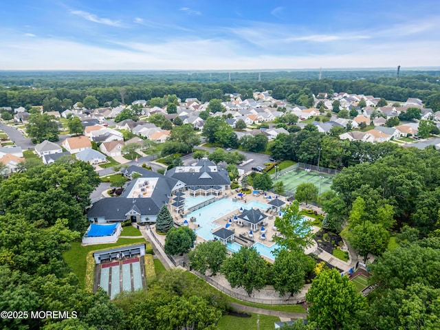 18 Stewart Ct, Jackson, NJ 08527 - aerial view of residential area with a pool area