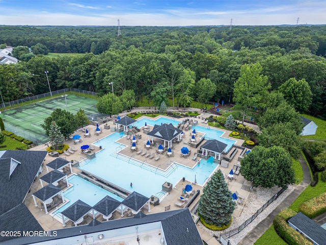 18 Stewart Ct, Jackson, NJ 08527 - aerial view of a pool area