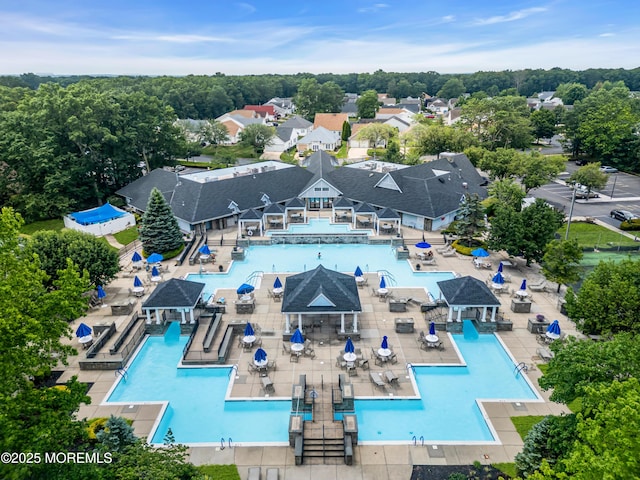 18 Stewart Ct, Jackson, NJ 08527 - drone / aerial view of a pool area