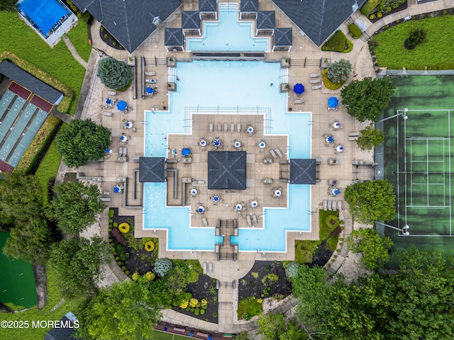 18 Stewart Ct, Jackson, NJ 08527 - aerial view of property's location featuring a pool