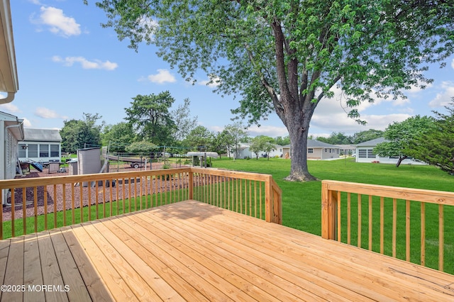 134 Northumberland Dr, Toms River, NJ 08757 - deck with a lawn