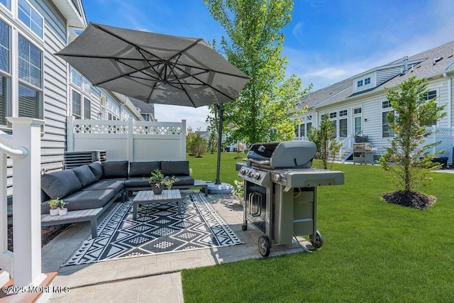 2 Foulks Ter, Lincroft, NJ 07738 - view of patio / terrace featuring outdoor lounge area and grilling area