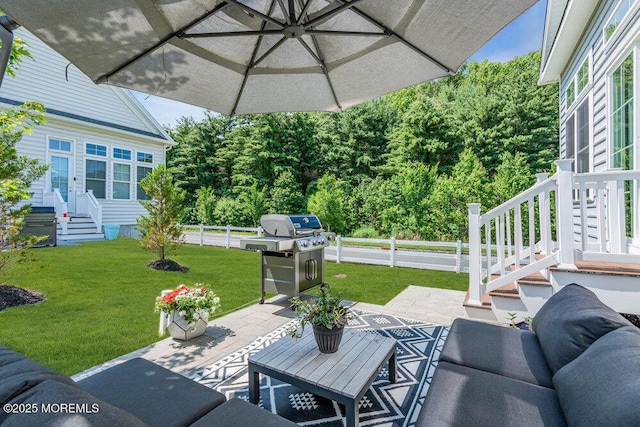 2 Foulks Ter, Lincroft, NJ 07738 - view of patio featuring grilling area