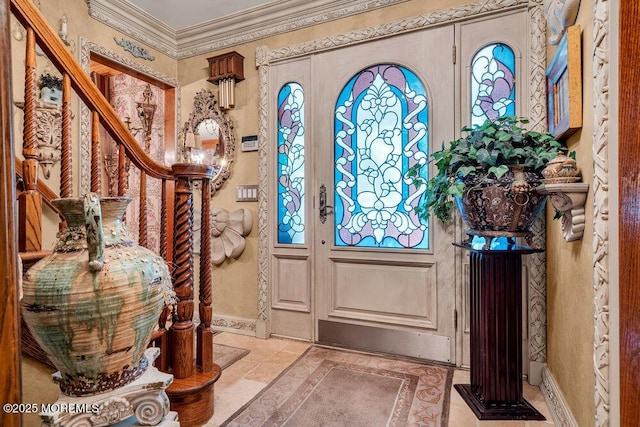523 Pheasant Ln, Toms River, NJ 08753 - entrance foyer featuring crown molding and baseboards