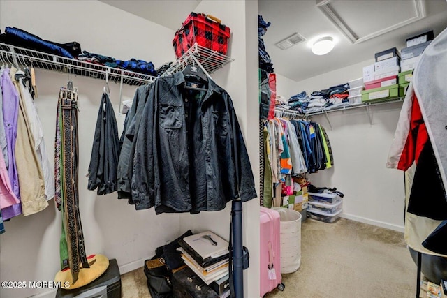 2 Michael Dr, Tinton Falls, NJ 07712 - walk in closet featuring attic access and carpet