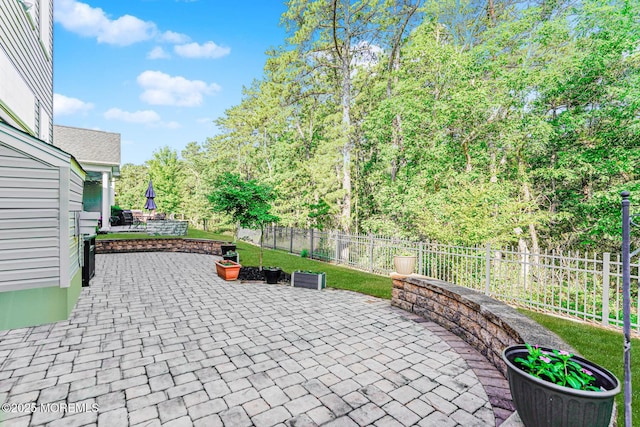 161 Arborridge Dr, Forked River, NJ 08731 - fenced backyard with a patio area