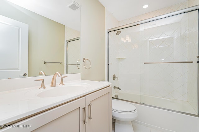 161 Arborridge Dr, Forked River, NJ 08731 - full bathroom with vanity and bath / shower combo with glass door