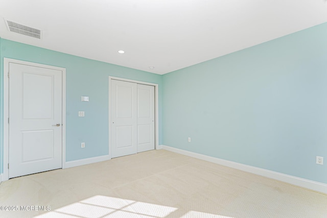 161 Arborridge Dr, Forked River, NJ 08731 - unfurnished bedroom featuring light carpet, a closet, and recessed lighting