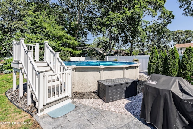 309 Hall Ave, Point Pleasant, NJ 08742 - view of pool featuring area for grilling and stairs