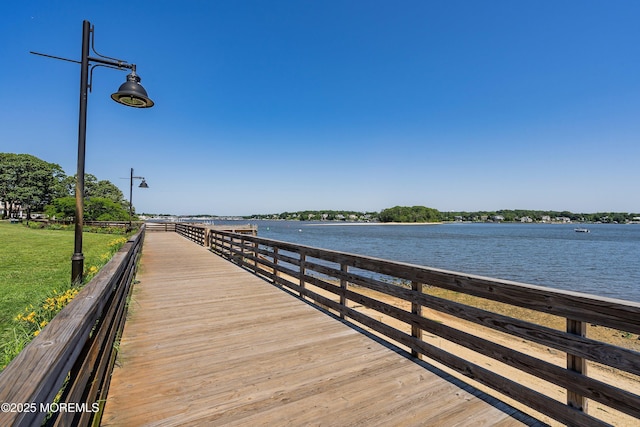 309 Hall Ave, Point Pleasant, NJ 08742 - dock area featuring a water view