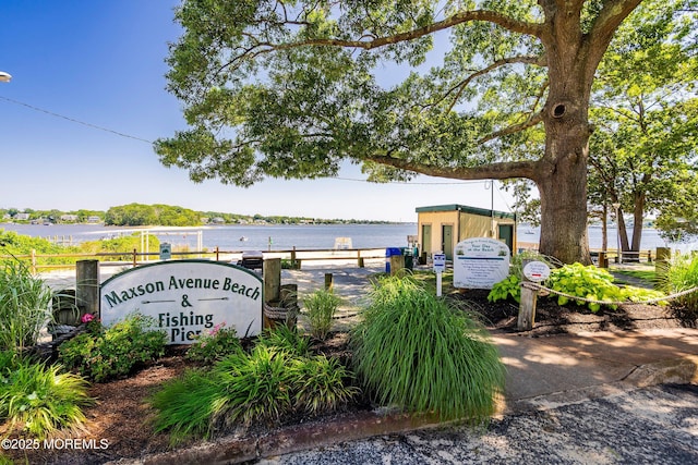309 Hall Ave, Point Pleasant, NJ 08742 - community / neighborhood sign featuring a water view