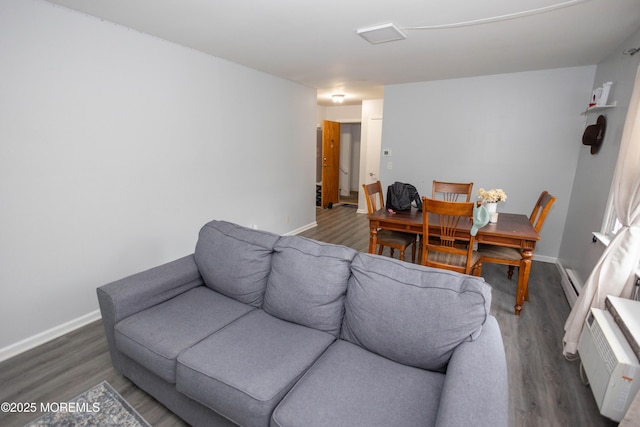 364 Westwood Ave Unit 46, Long Branch, NJ 07740 - living room with wood finished floors and baseboards
