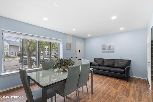 129 Tudor Ct, Lakewood, NJ 08701 - dining room with wood finished floors and recessed lighting
